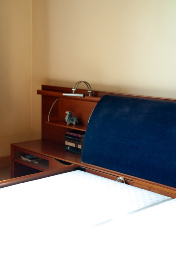 Poliform Morgante - Ensemble Bedframe - Bedroom Set - Walnut Wood – Double beds (photo 10 of 12)