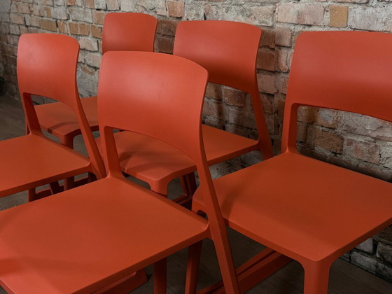 Image 1 of Vitra Tip Ton | Set of 6 | Orange