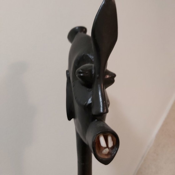 Image 1 of Shetani-Skulptur, afrikanische Fruchtbarkeitsdarstellung, Schnitzfigur, 20. Jahrhundert, 81 cm