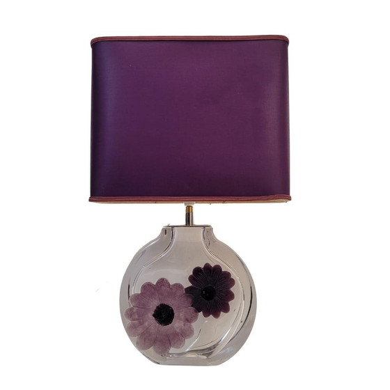 Image 1 of Lámpara de Mesa de Cristal, Daum France, Estilo Art Nouveau, 70’s – 80’s – Francia