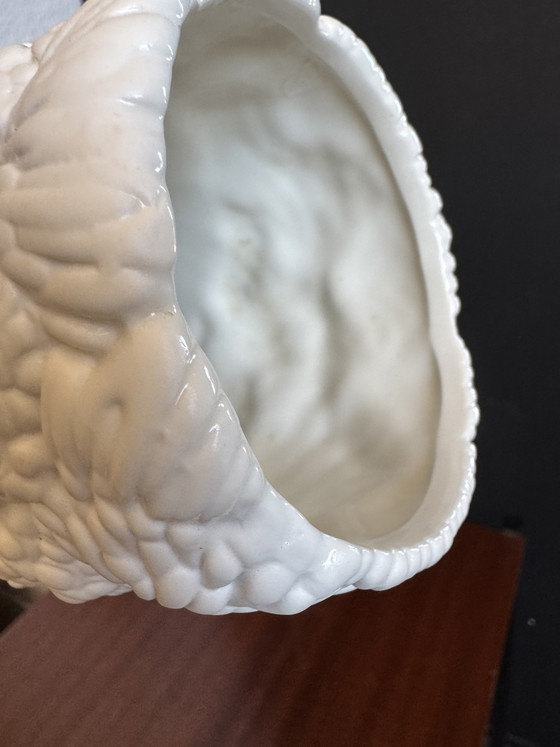 Image 1 of Vase rouleau porcelaine biscuit années 70