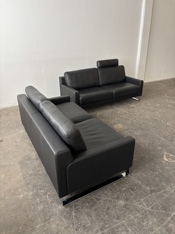 Rolf Benz EGO Couches Leather Top Condition! (photo 3 of 14)