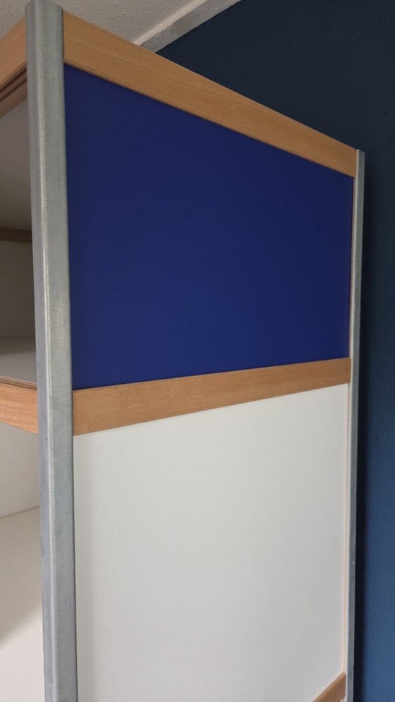 Kewlox / Moduloo armadio - bianco e blu cobalto – Armadi contenitori, MDF, Metallo (photo 6 of 7)
