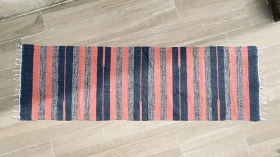 Image 1 of Kelim Teppich Baumwolle 1980er Jahre