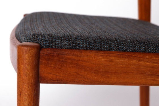 Image 1 of Set van 6 Niels Koefoed "Ole" eetkamerstoelen, Deense Mid Century Teak stoelen jaren 1970, Koefoeds Hornslet Vintage stoelen
