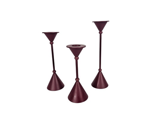 Image 1 of Memphis Milano stijl | kandelaar houders | set van 3 | 80's |