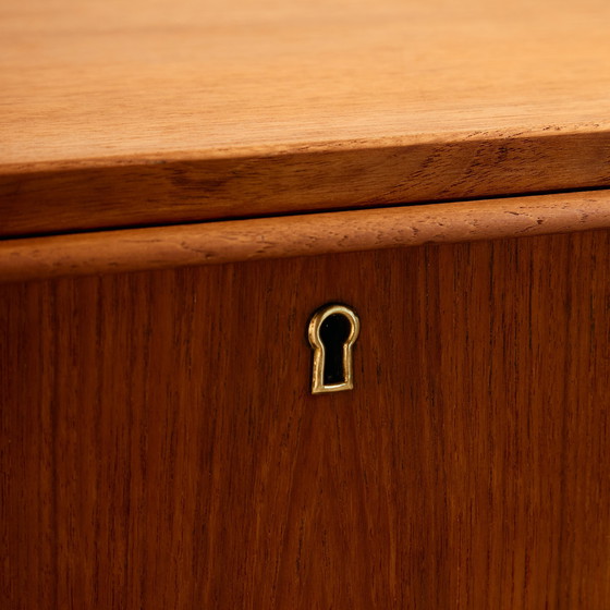 Image 1 of MK11148 Cómoda de teca restaurada con seis cajones