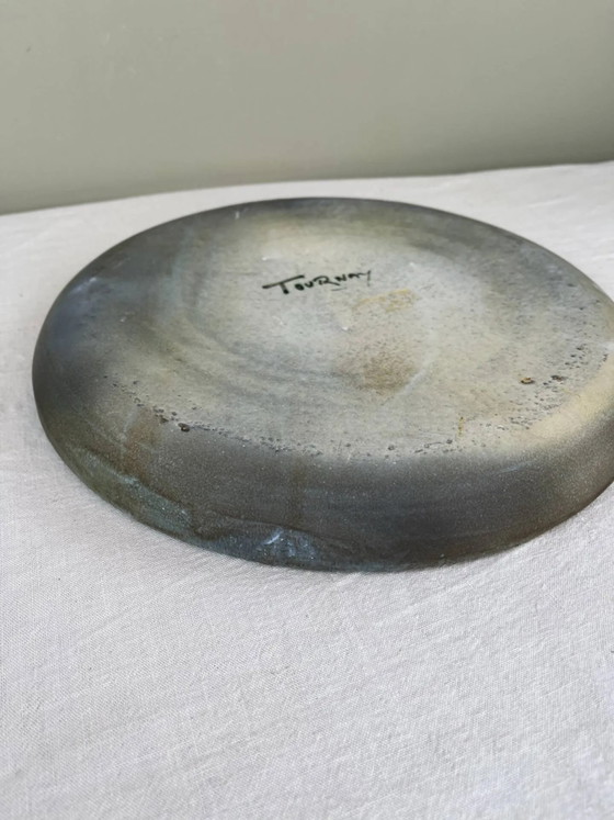 Grande piatto in gres smaltato firmato Tournay – Stoviglie, Porcelain, Bauhaus (photo 6 of 7)