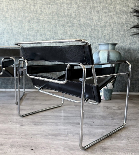 Image 1 of Chaise Wassily vintage, Marcel Breuer, Fasem, Italie, années 80