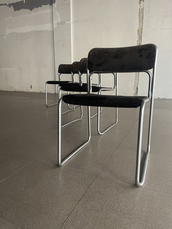 Image 1 of 4X Vintage Se09 Chairs By Walter Antonis For Spectrum, Ca70S