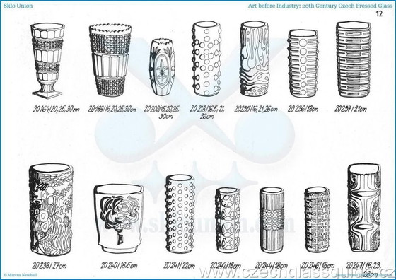 Image 1 of Mid-Century Spiky Glass Vase by Pavel Panek, Czech Republic / 1971