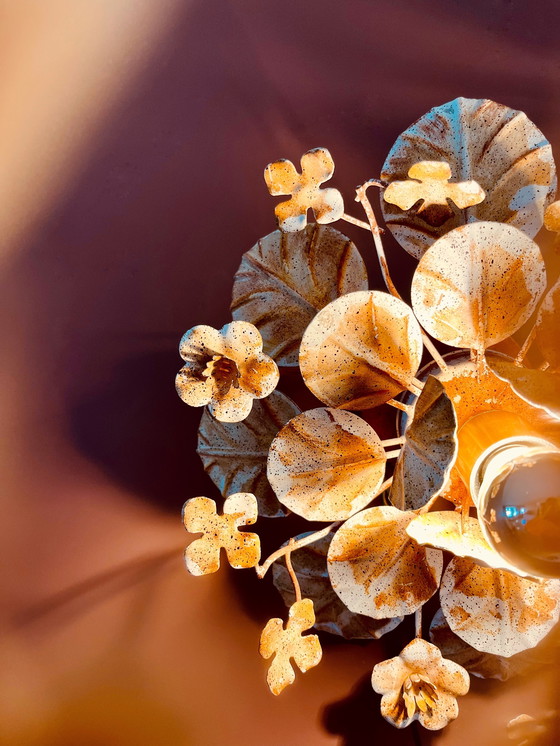 Image 1 of ¡Únicas! Lámparas de pared con flores estilo Art Déco francés