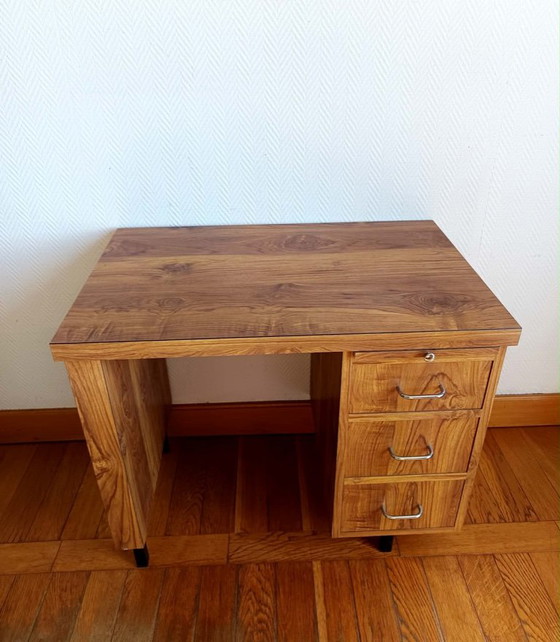 Bureau Vintage Demi Ministre 1970 – Bureaux, Wood (photo 3 of 6)