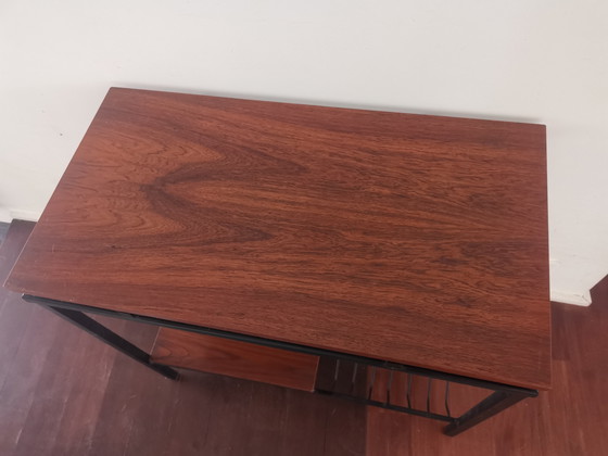 Image 1 of Vintage Wood and Metal Console
