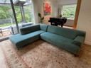 Leolux Oscar design corner sofa – 290 x 225 cm – low back – comfortable chaise longue