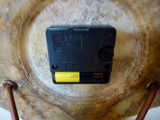 Image 1 of Vintage Table / Desk Clock, Marble/Onyx