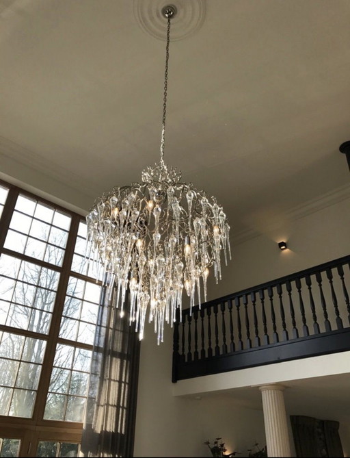 Merk van Egmond Hollywood Kroonluchter Conisch Glas Ø100 Nikkel