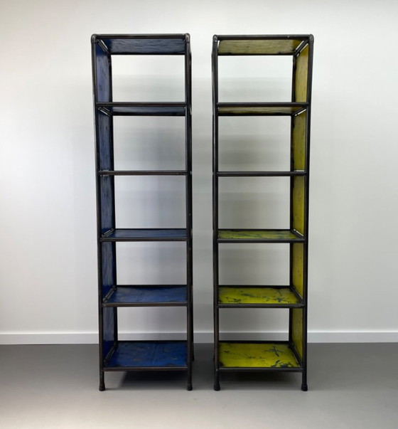 Image 1 of 2 armadietti industriali in metallo unici nel loro genere