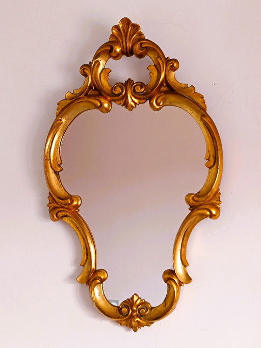 Gilded Solid Wood Mirror Baroque Style