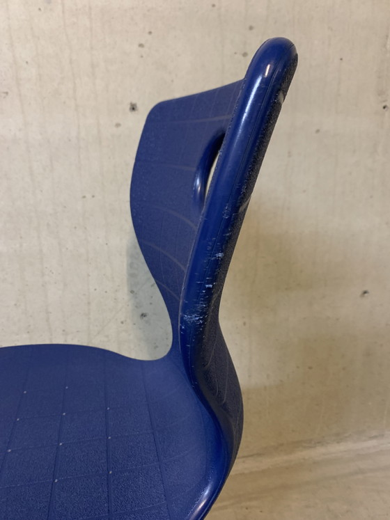 Image 1 of Office chair by Verner Panton for VS Möbel. Blue.