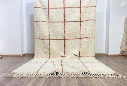 Alfombra bereber marroquí hecha a mano de 200 cm x 300 cm. – vloerkleden en tapijten, Cotton