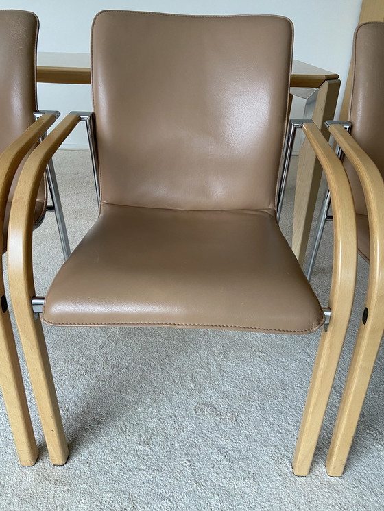 Image 1 of 6X Leolux Dining Chairs Cimaronne