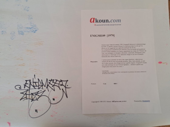 Image 1 of ENIGMA09 - No pen no gain 2 - Artist's canvas