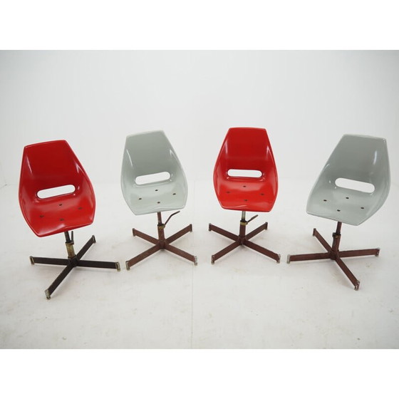 Image 1 of Set of 4 vintage industrial chairs, 1960