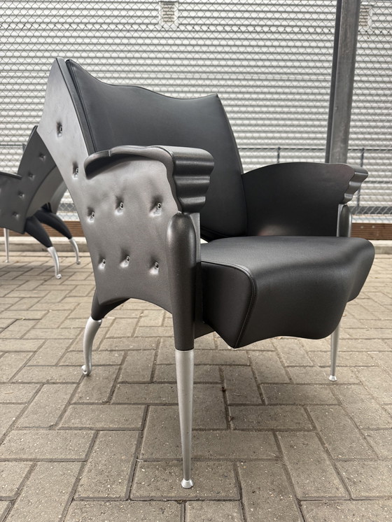 Image 1 of 2x poltrone lounge Bořek Šípek Maletak per Maletti, anni '90