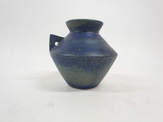 Image 1 of Vintage blue ceramic vase by Ciro, The Netherlands