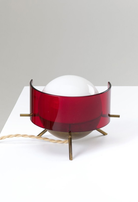 Image 1 of Zeldzame driepoot tafellamp - Stilux Milano