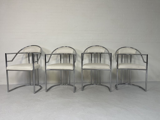 Italian chairs vintage retro Art Deco crocodile 80's