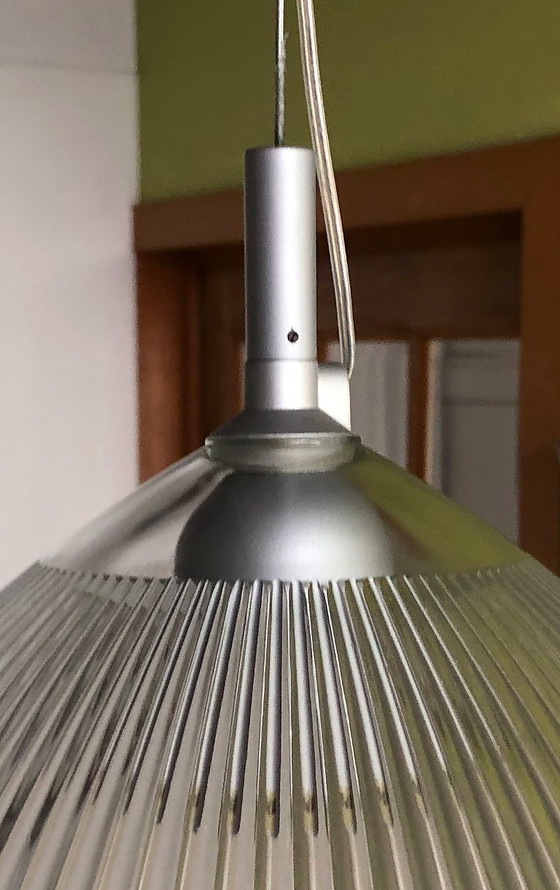 Image 1 of • Lucitalia Milano – 'Stresa-G' Large Glass Pendant Lamp – Shigeaki Asahara – 1980s
