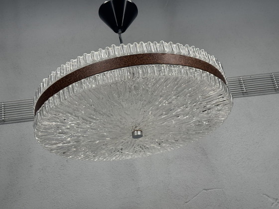 Image 1 of 1960s Plastic Pendant Lamp with Retro Design