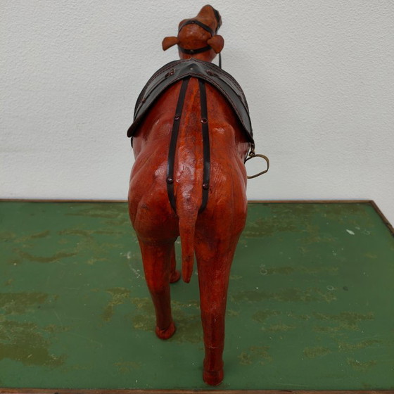 Image 1 of Vintage handmade leather Drommedaris statue