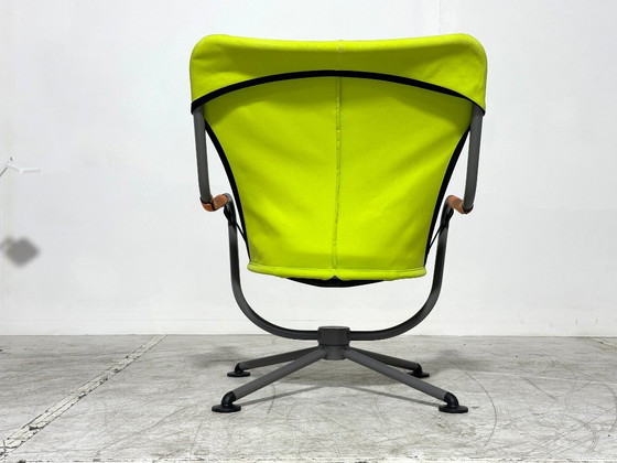 Poltrona Vitra Waver - Konstantin Grcic - verde, grigio, arancione - poltrona girevole - fuori produzione (photo 3 of 8)