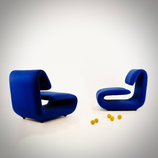 ETIENNE HENRI MARTIN, 2 armchairs 1500, TFM, circa 1964