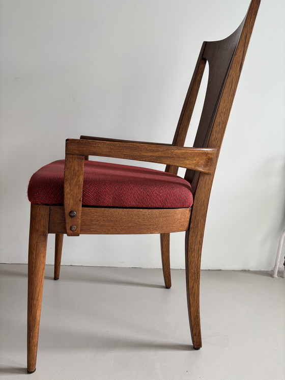 Image 1 of 3 Chaises de salle à manger Broyhill Brasilia en noyer Mid Century