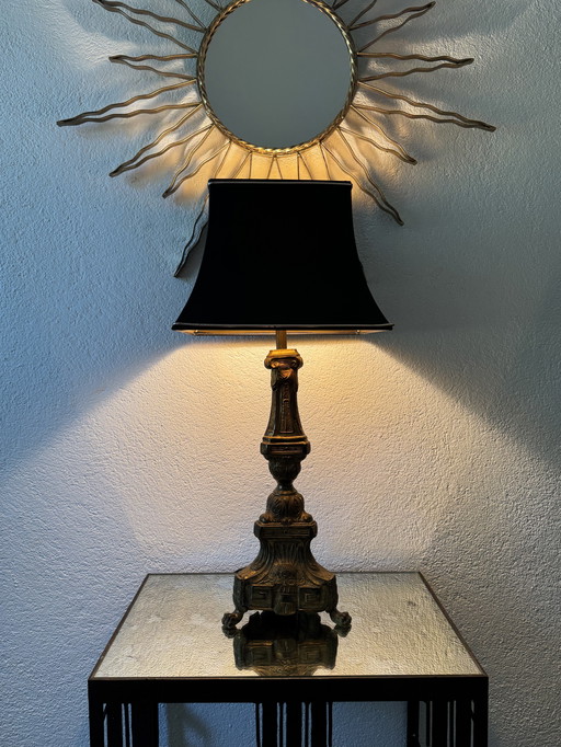 Lampe pique cierge d’église ancien 