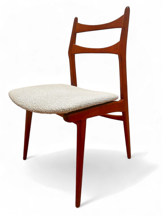 Image 1 of 4 sedie da pranzo vintage in teak Habeo Boomerang