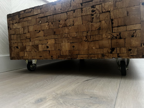 Image 1 of Robust industrial coffee table on wheels