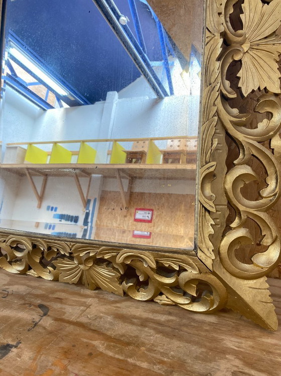 Image 1 of Gilded Wooden Mirror, 19th Century, 80cm x 100cm