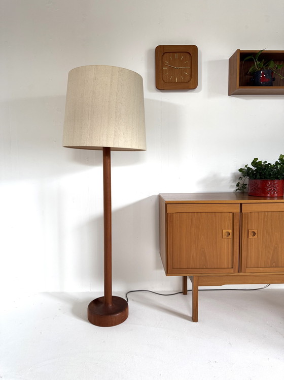 Image 1 of Vintage teak floor lamp, Domus ‘80