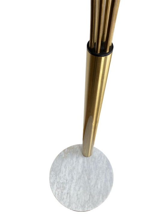 Image 1 of Grote 6-tak boog vloerlamp - Italië. 1950