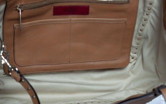 Image 1 of Valentino Garavani, Rockstud Tote in Camel