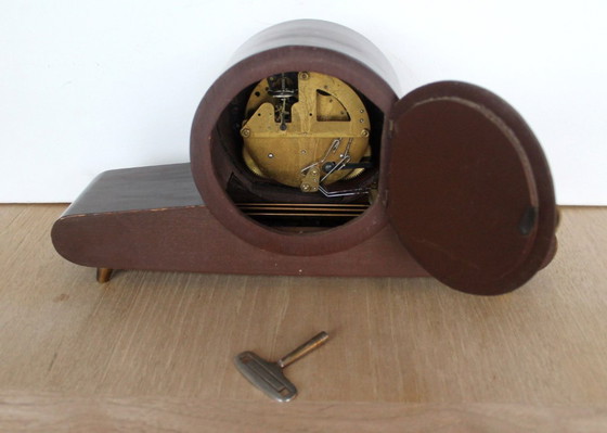 Orologio da camino MCM Anni '50-'60 "Florida" – Con Chiave – Wood (photo 10 of 14)