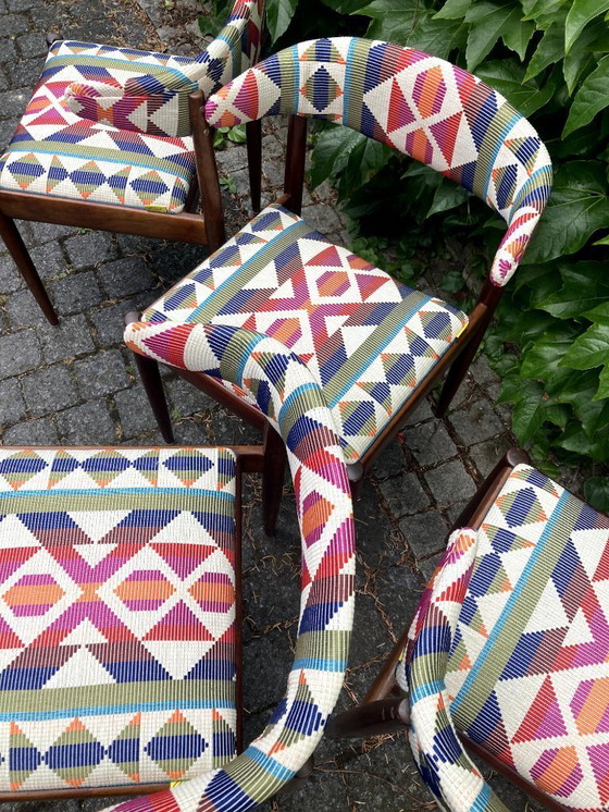 Image 1 of 4 x Dänischer Designer-Esszimmerstuhl neu lackiert