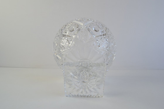 Image 1 of Élégante coupe en cristal taillé Tchécoslovaquie, 20e siècle