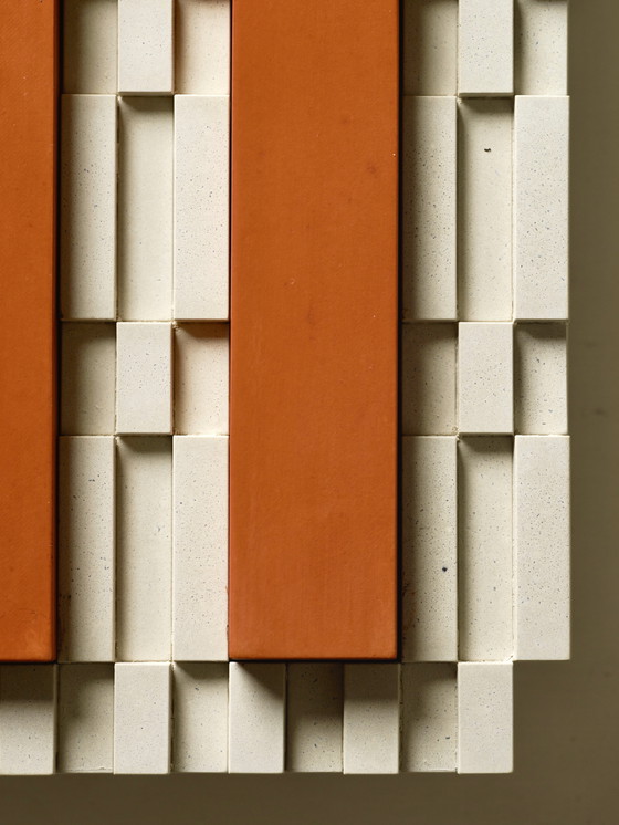 Image 1 of Sculptures murales en béton - ensemble de 3