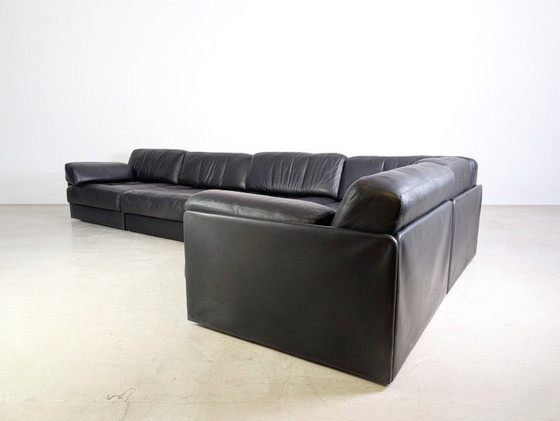 Image 1 of De Sede DS 76/78 Modular Sofa Corner Sofa Design Corner Couch Leather Black
